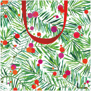 Modern Pine Small Square Gift Bag - 1 Each