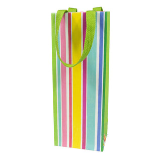 Cabana Stripe Bright Wine & Bottle Gift Bags - 1 Each