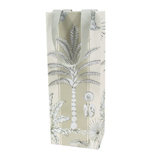Southern Palms Ivory & Flax Wine & Bottle Gift Bags - 1 Each