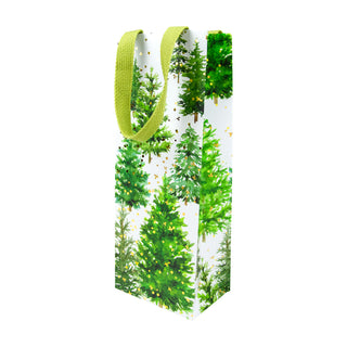 White Christmas Wine & Bottle Gift Bags - 1 Each