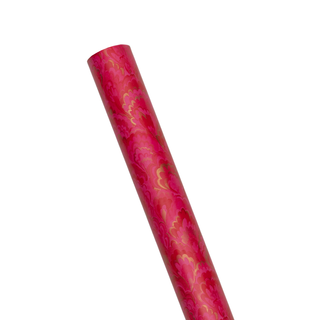 Marbled Ceramica Fuchsia & Gold Roll Wrap - includes 1 Roll