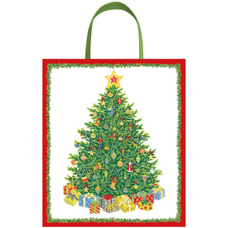 Christmas Tree Large Gift Bag 10"L x 4.75"W x 11.75"H - includes 1 bag