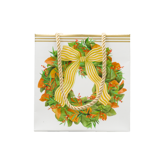 Magnolia Wreath Gift Bags - includes 1 Gift Bags