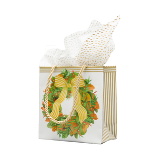 Magnolia Wreath Gift Bags - includes 1 Gift Bags