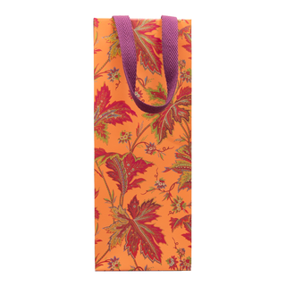 Paisley Leaves Coral Gift Bags - includes 1 Gift Bags