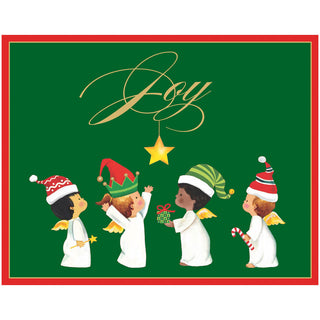 Joyous Baby Angels Petite Boxed Christmas Cards - includes 15 cards & envelopes