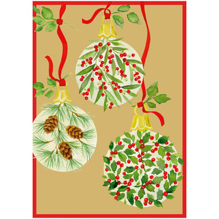 Botanical Ornaments Small Boxed Christmas Cards - includes 15 cards & envelopes