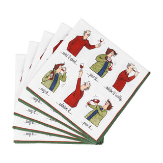 Wine Tasting Cocktail Napkin - includes 20 napkins