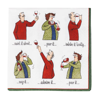 Wine Tasting Cocktail Napkin - includes 20 napkins