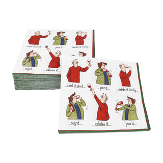 Wine Tasting Cocktail Napkin - includes 20 napkins