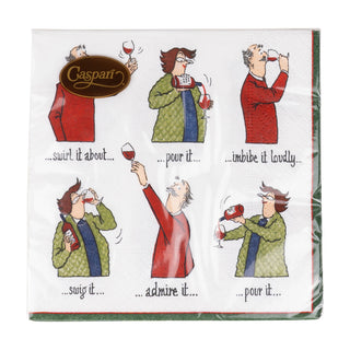 Wine Tasting Cocktail Napkin - includes 20 napkins