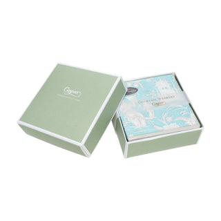 Silk Road Toile Robin's Egg Boxed Cocktail Napkins - 40 Per Box