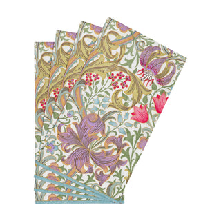 Golden Lily-Ivory Guest Towel Napkins - 15 Per Package