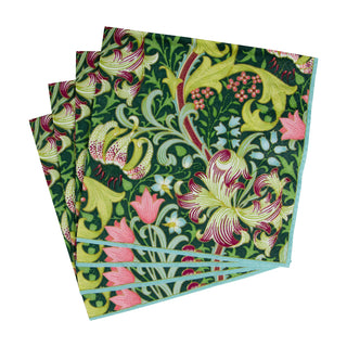Golden Lily Forest Luncheon Napkins - 20 Per Package