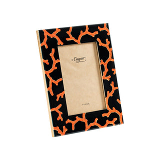 The Coral Sea Black 4" x 6" Lacquer Picture Frame - includes 1 frame