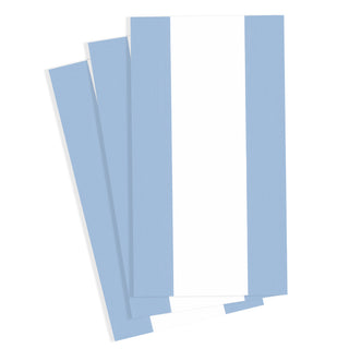 Bandol Stripe Light Blue Guest Towel - package of 15