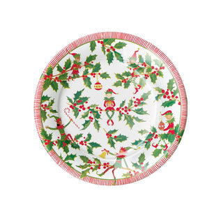 Jingle Elves Salad & Dessert Plates - 8 Per Package