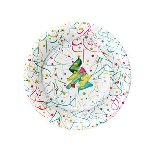 Pop Christmas Salad & Dessert Plates - 8 Per Package