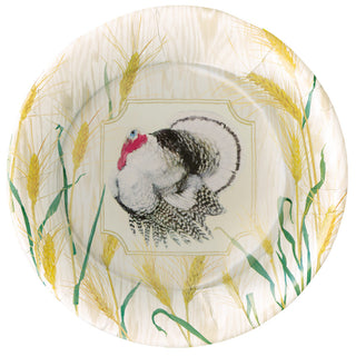 Homestead Turkey Taupe Dinner Plates - 8 Per Package
