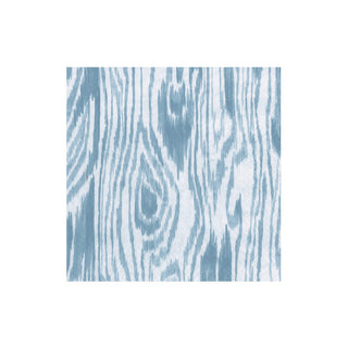 Woodgrain Stone Blue Cocktail Napkins - 20 Per Package