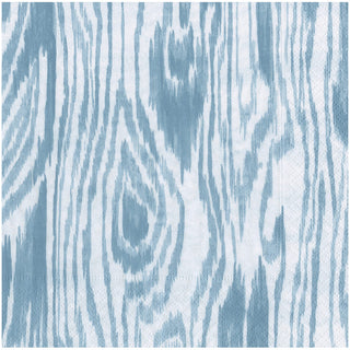 Woodgrain Stone Blue Napkin Dinner - 20 Per Package