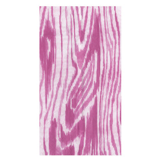 Woodgrain Fuchsia Guest Towel Napkins - 15 Per Package