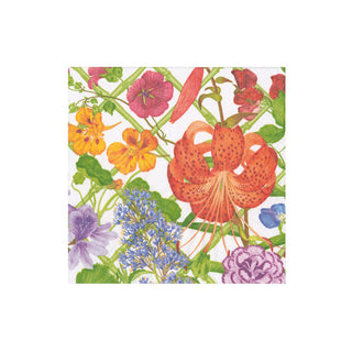 Floral Trellis Cocktail Napkins - 20 Per Package