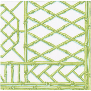 Bamboo Screen Moss Green Paper Linen Dinner Napkins - 12 Per Package
