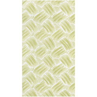 Basketry Moss Green Paper Linen Guest Towel Napkins - 12 Per Package