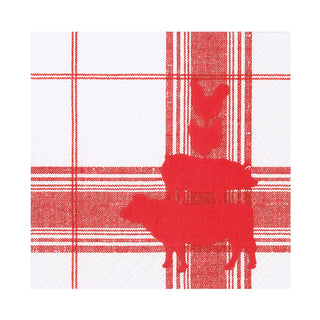 Red Barn Luncheon Napkins - 20 Per Package