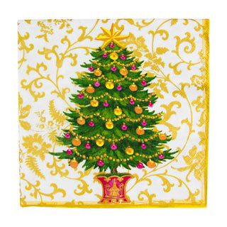 Gilded Tree Luncheon Napkins - 20 Per Package