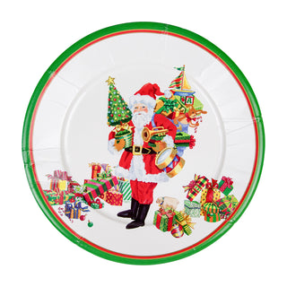 Mr. Claus Dinner Plates - 8 Per Package