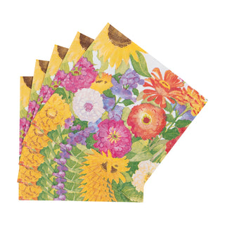 Midsummer Blooms Cocktail Napkins - 20 Per Package