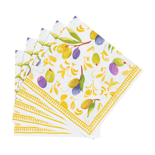Mediterranean Dijon Cocktail Napkins - 20 Per Package