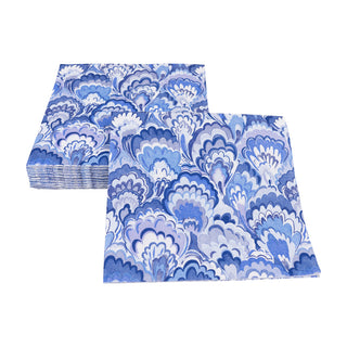 Marbled Ceramica Indigo Luncheon Napkins - 20 Per Package
