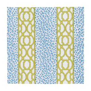 Knots And Spots Blue & Green Cocktail Napkins - 20 Per Package
