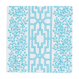 Coral And Trellis Robin's Egg Cocktail Napkins - 20 Per Package