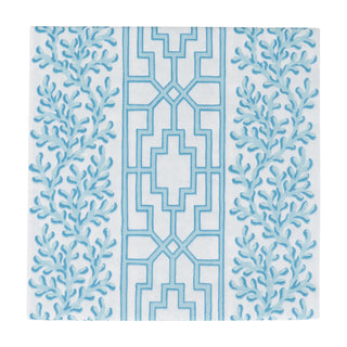 Coral And Trellis Robin's Egg Luncheon Napkins - 20 Per Package