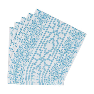 Coral And Trellis Robin's Egg Luncheon Napkins - 20 Per Package