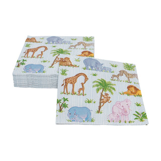 Safari Baby Cocktail Napkins - 20 Per Package