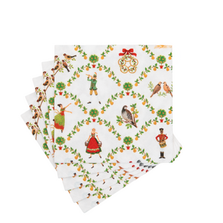 On The Twelfth Day Cocktail Napkins - includes 12 Cocktail Napkins