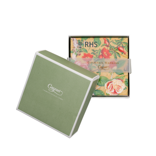 Christmas Chinoiserie Gold Boxed Cocktail Napkins - includes 12 Boxed Cocktail Napkins