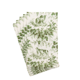 Hunting Toile Evergreen Guest Towels - includes 15 Guest Towels