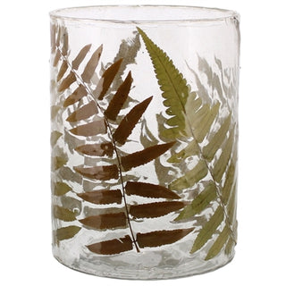 ENAMELED FERN HURRICANE - LRG