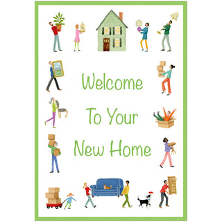 Moving People Everyday New Home Greeting Card