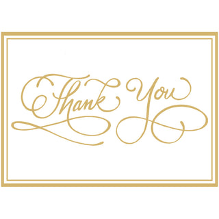 Thank You Calligraphy Foil Thank You Notes