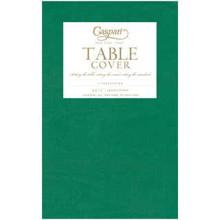 Moiré Green Paper Linen Tablecover 4.5' X 7' - includes 1 Tablecover