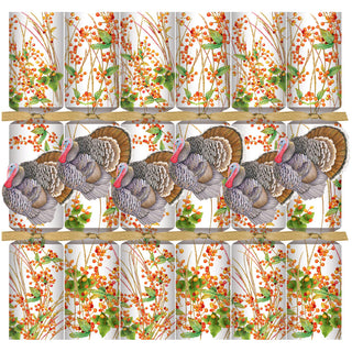 Turkey And Berries Celebration Crackers - 6 Per Box