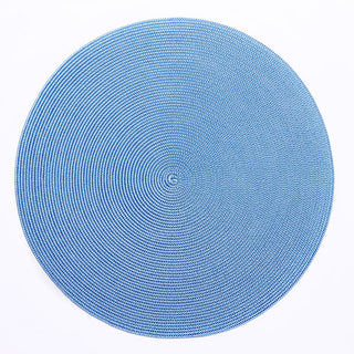 Braided Round Placemat in Denim- 1 Each