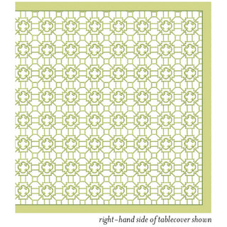Garden Trellis Cloth Tablecover in Green - 1 Tablecover